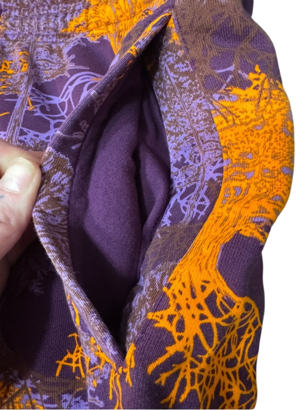 Adidas x Stella McCartney Printed Joggers Psychedelic Tree Purple & Orange Large - Picture 10 of 16